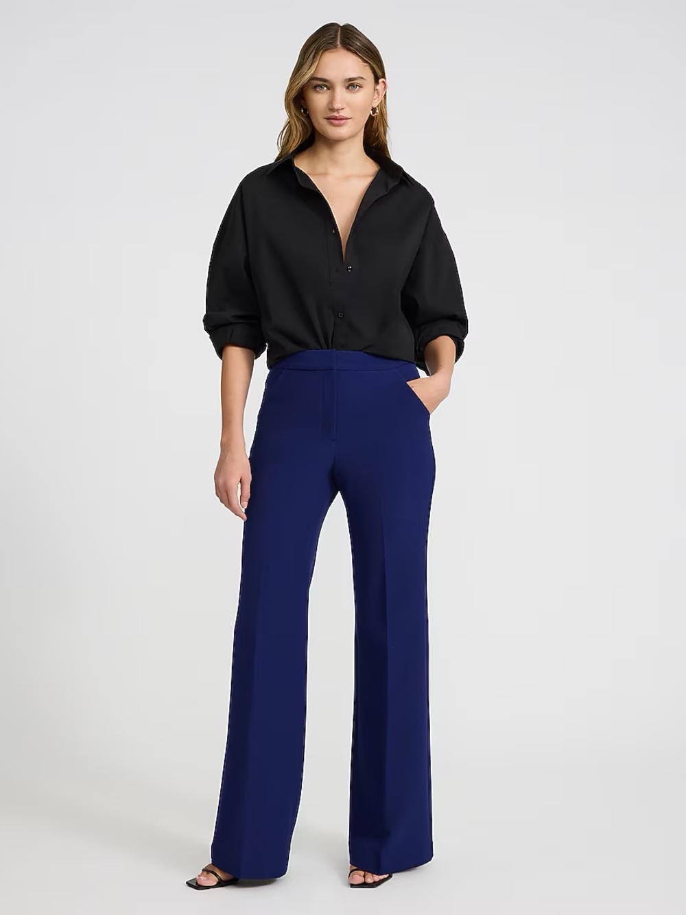 Express Editor High Waisted Flare Trouser